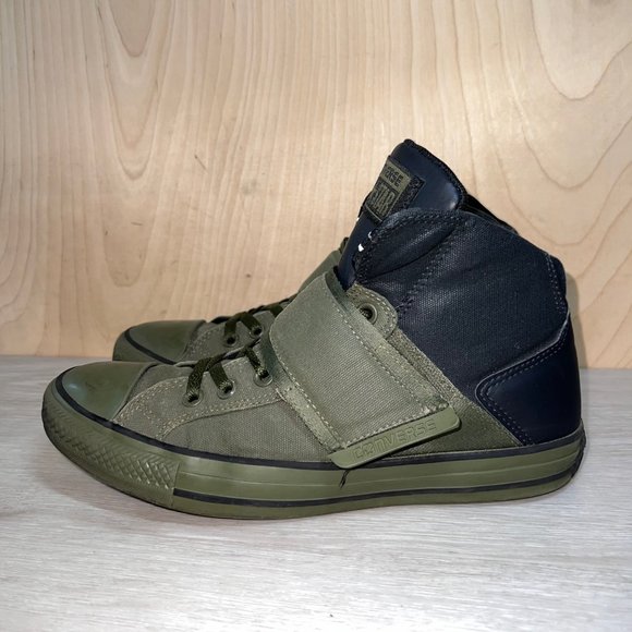 Converse Chuck Taylor G2 Strap X-Hi Olive Green / Black Men's 8
